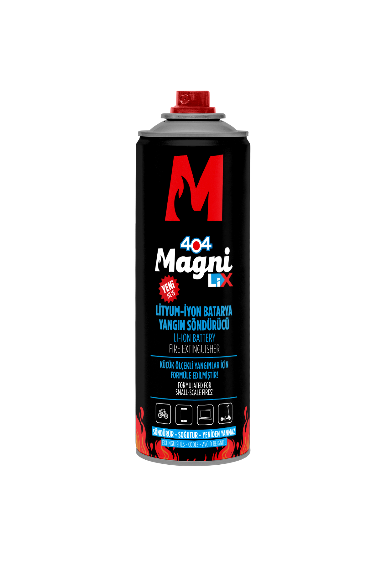 Lityum-İyon Batarya Yangın Söndürücü Sprey 500 ml